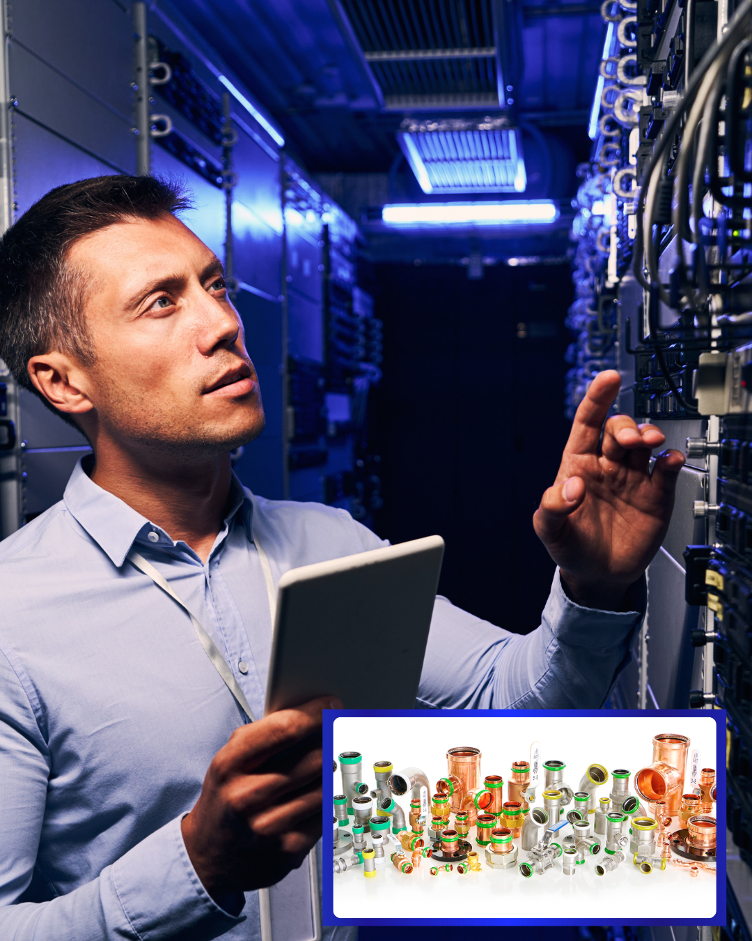 Colocation Data Center Concept
